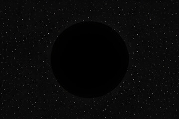 Fototapeta na wymiar black circle surrounded by stars