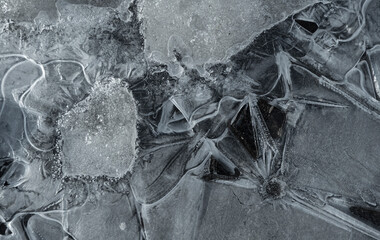 spring ice patterns