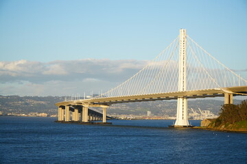 Long cable-stayed bridge over the sea