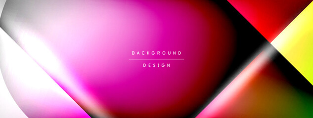 Fototapeta premium Vector abstract line background with glowing effects and shadows. Vector Illustration For Wallpaper, Banner, Background, Card, Book Illustration, landing page