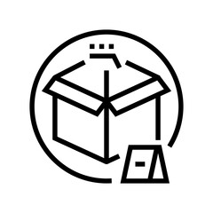 demonstrative evidence crime line icon vector illustration