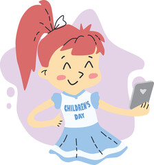 illustration of children's day