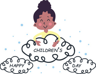 illustration of children's day
