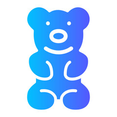 gummy bear gradient icon