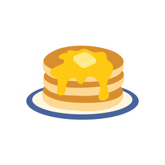 vector maple pancakes