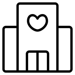 wedding hall icon outline style. Suitable for website design, logo, app, UI, and ETC.