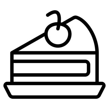 recommend clip art: cake slice icon outline style. Suitable for website design, logo, app, UI, and ETC.