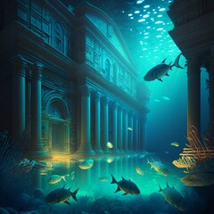 Underwater Sea Temple