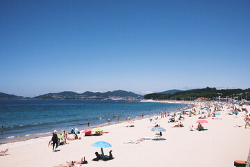 Fototapeta na wymiar Vigo Beach Spain