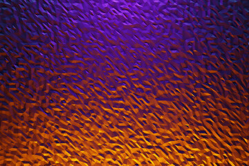  3d Illustration  orange and purple  crystals. Patter on a monochrome background, pattern. Geometric background