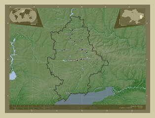 Donets'k, Ukraine. Wiki. Labelled points of cities