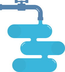 Infographic template with elements steps with tap and water