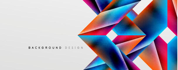 Triangle fluid color gradient abstract background. Vector Illustration For Wallpaper, Banner, Background, Card, Book Illustration, landing page