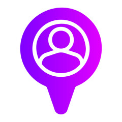 location pin gradient icon