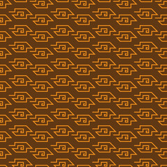 Modern Megamendung Batik Vector Seamless Pattern