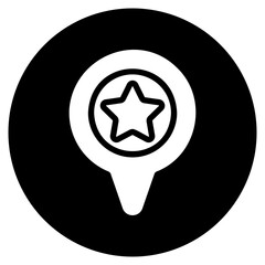location pin glyph icon