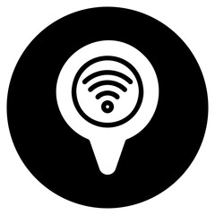 location pin glyph icon