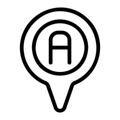 location pin line icon