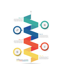 Modern business infographic template design