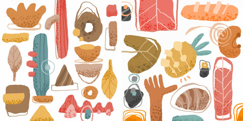 abstract doodles for decoration