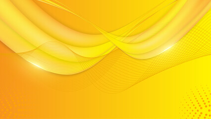 Modern orange yellow geometric shapes 3d abstract technology background. Vector abstract graphic design banner pattern presentation background web template.
