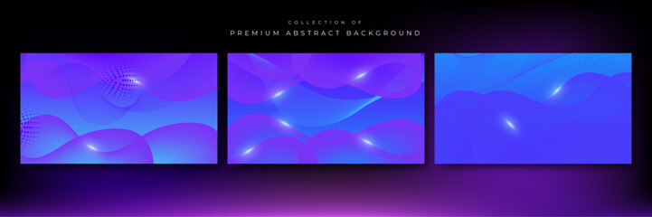 Abstract blue purple geometric shapes vector technology background, for design brochure, website, flyer. Geometric 3d shapes wallpaper for poster, certificate, presentation, landing page