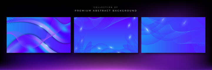 Modern blue purple geometric shapes 3d abstract technology background. Vector abstract graphic design banner pattern presentation background web template.