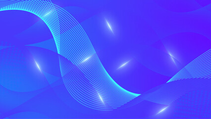 Vector blue purple gradient dynamic abstract lines background