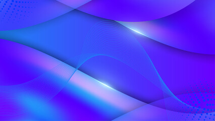 Vector blue purple gradient dynamic abstract lines background
