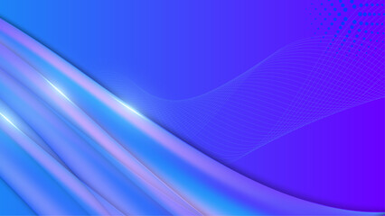 Modern blue purple geometric shapes 3d abstract technology background. Vector abstract graphic design banner pattern presentation background web template.