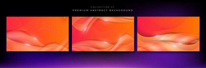 Abstract red geometric wave background