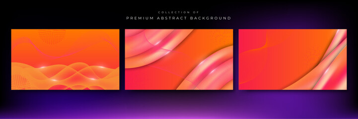 Vector red gradient abstract background