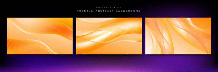 Vector orange yellow gradient abstract background