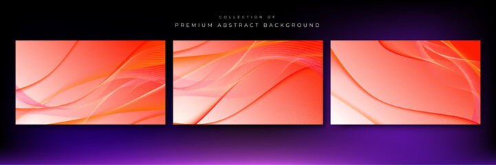 Vector red flat gradient abstract background