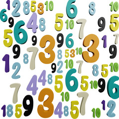 number with transparent background