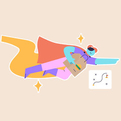 Delivery food illustration