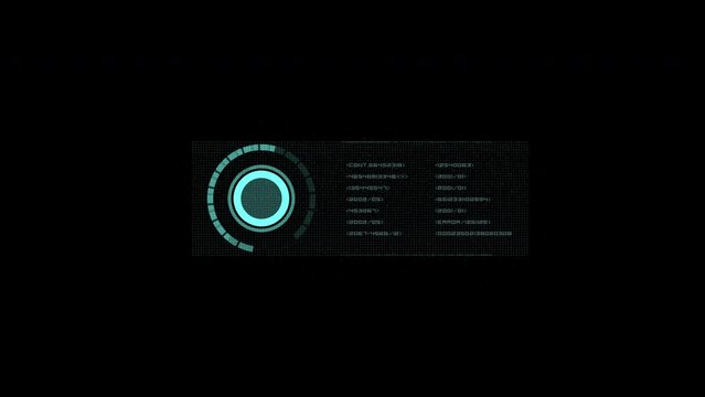 A HUD data pannel animation with a MATTE for the alpha channel included. The shot is 4k 24p.