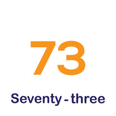 Cardinal number icon vector for children flat illustration