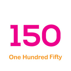 Cardinal number icon flat style illustration for children