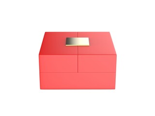 Blank Butterfly Opening  Gift Box Template, 3d render illustration.