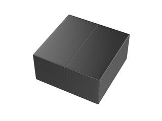 Blank Butterfly Opening  Gift Box Template, 3d render illustration.