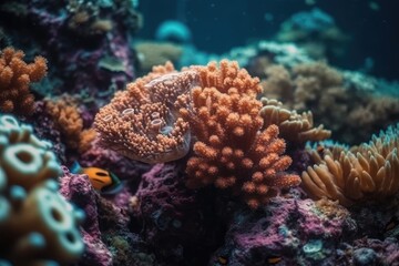 Fototapeta na wymiar The Allure of Underwater Corals: A Photographic Journey through a Coral Reef 3