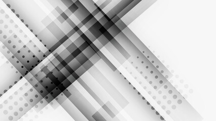 White and grey abstract shapes. Geometrical background template.