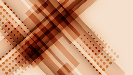 Abstract light brown background design with geometric shapes