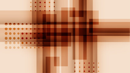 Abstract light brown background design with geometric shapes
