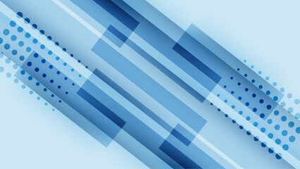 Geometrical background with blue shapes.