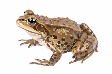 Naklejka premium European frog on white background Generative AI