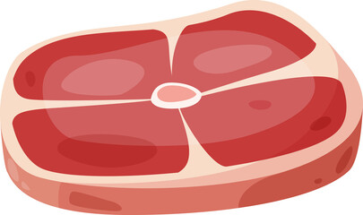 Meat product: beef steaks, raw porn meat Beef meat, filet mignon. PNG drawing. Beef for barbecue, cartoon steak pork illustration