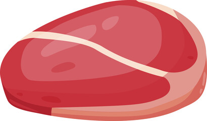 Meat product: beef steaks, raw porn meat Beef meat, filet mignon. PNG drawing. Beef for barbecue, cartoon steak pork illustration