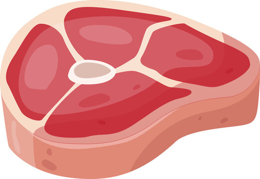 Meat product: beef steaks, raw porn meat Beef meat, filet mignon. PNG drawing. Beef for barbecue, cartoon steak pork illustration